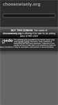 Mobile Screenshot of choosewisely.org
